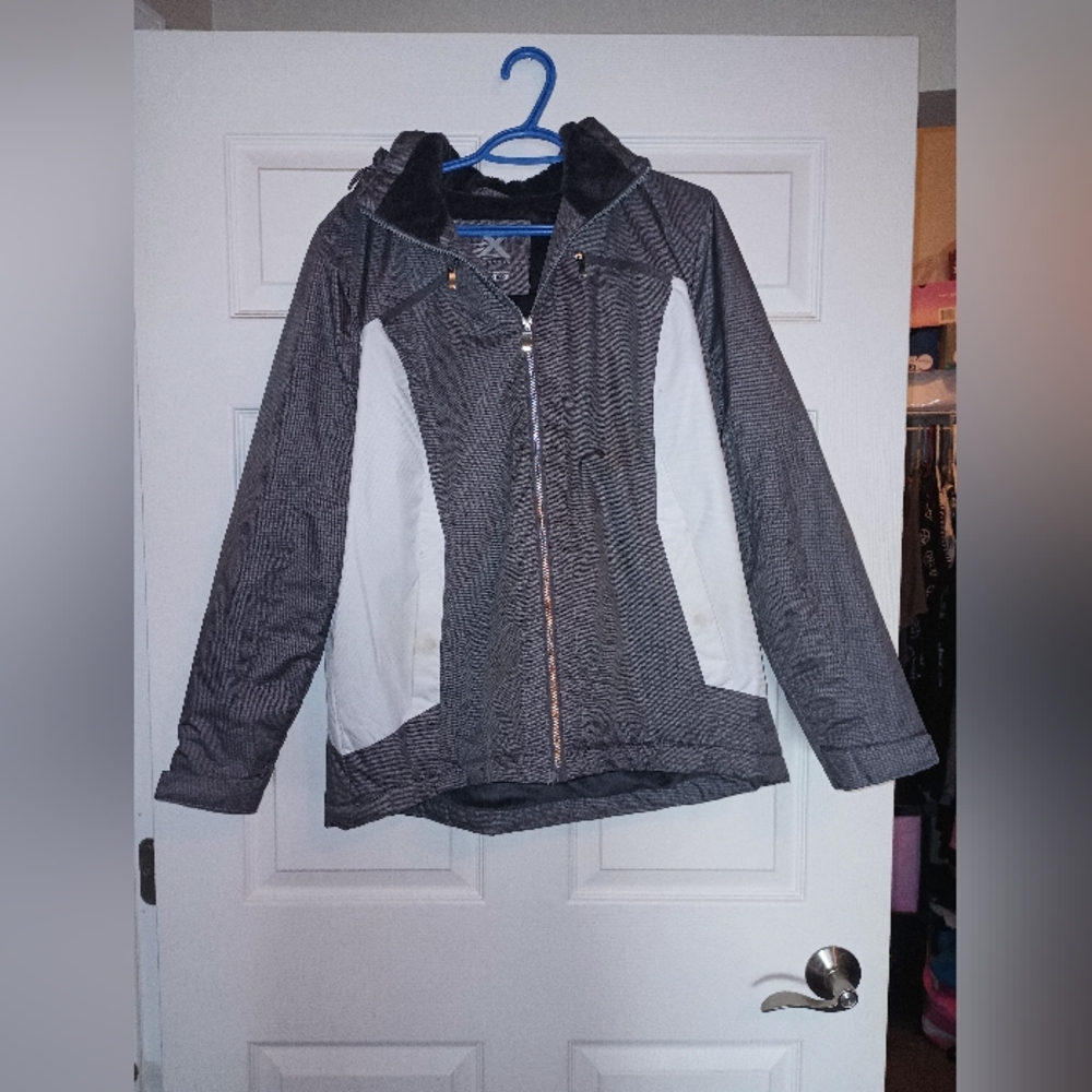 Women's Zeroxposur XL Grey Zip-up Insulated Jacket